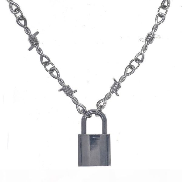 punk шипы iron мужской padlock ожерелье hip hop ожерелья streetwear choker мужчины ювелирные изделия, Silver
punk шипы iron мужской padlock ожерелье hip hop ожерелья streetwear choker мужчины ювелирные изделия, Silver