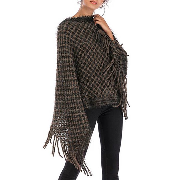2019 new womens sweaters tassel cloak knit shawl bat sleeve irregular fashion loose sweater autumn dod886, White;black
2019 new womens sweaters tassel cloak knit shawl bat sleeve irregular fashion loose sweater autumn dod886, White;black