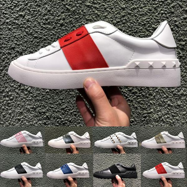 with box 2019 new genuine leather open shoes fashion designer women men black white splice casual shoes low wedding party shoes
with box 2019 new genuine leather open shoes fashion designer women men black white splice casual shoes low wedding party shoes