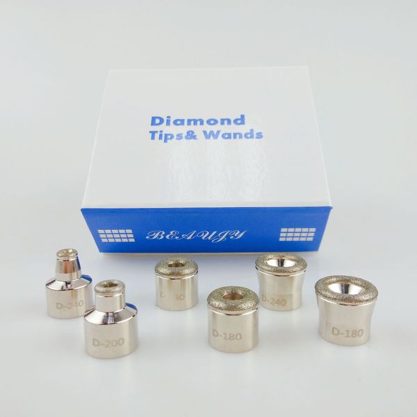 new replacement fits all microdermabrasion diamond stainless wands skin rejuvenation facial care device 6pcs diamond tips
new replacement fits all microdermabrasion diamond stainless wands skin rejuvenation facial care device 6pcs diamond tips