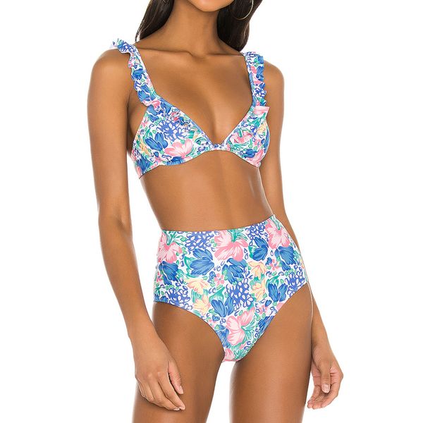 private label women ruffle-strap bikini high waisted bikini custom floral print swimming suits/bathing suit
private label women ruffle-strap bikini high waisted bikini custom floral print swimming suits/bathing suit
