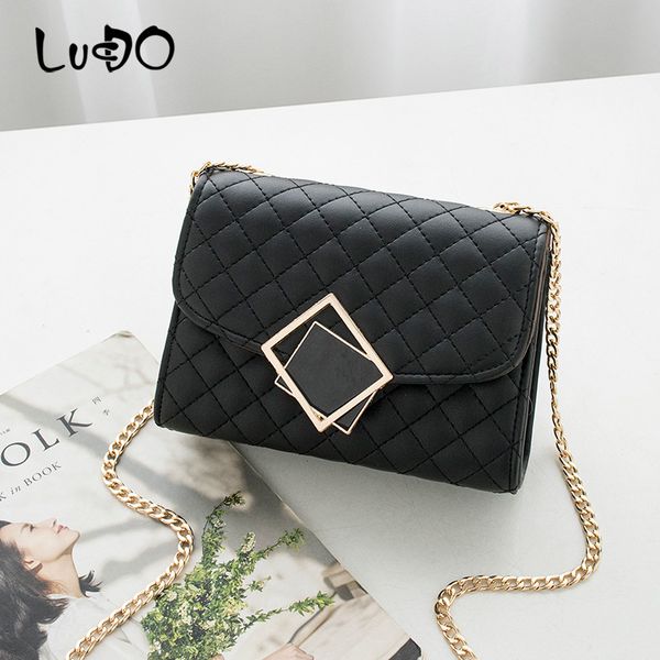fashion chains pu leather plaid crossbody bags for women 2020 european and american style shoulder messenger bag bolso mujer
fashion chains pu leather plaid crossbody bags for women 2020 european and american style shoulder messenger bag bolso mujer