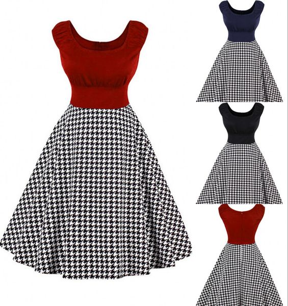vintage rockabilly patchwork plaid dresses plus size 4xl women dress 2019 o-neck a-line sleeveless robe vestidos de verano fs2576, White;black
vintage rockabilly patchwork plaid dresses plus size 4xl women dress 2019 o-neck a-line sleeveless robe vestidos de verano fs2576, White;black