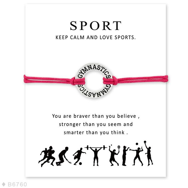 handmade rope gymnastics charm bracelets for women men friendship statement wish jewelry gift with card ing, Golden;silver
handmade rope gymnastics charm bracelets for women men friendship statement wish jewelry gift with card ing, Golden;silver