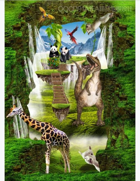 custom 3d self-adhesive floor mural wallpaper interior decoration happy animals mobilization animal world 3d waterproof floor painting
custom 3d self-adhesive floor mural wallpaper interior decoration happy animals mobilization animal world 3d waterproof floor painting