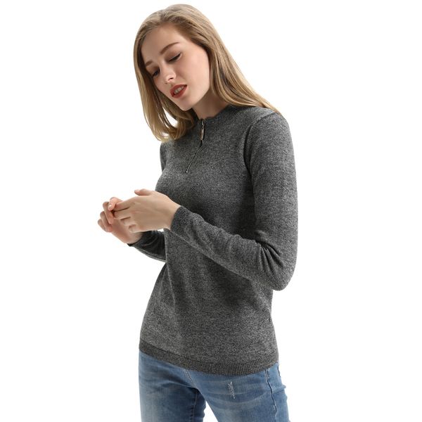 women's cotton warm casual slim fit curlbiuty long sleeve pullover zip-up knitwear sweater, White;black
women's cotton warm casual slim fit curlbiuty long sleeve pullover zip-up knitwear sweater, White;black