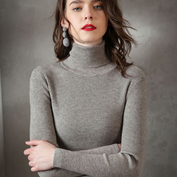 ins 2019 spring women knitted turtleneck sweater shirts casual soft jumper fashion slim femme elasticity pullovers, White;black
ins 2019 spring women knitted turtleneck sweater shirts casual soft jumper fashion slim femme elasticity pullovers, White;black