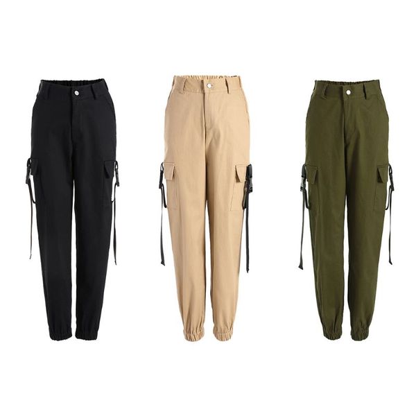 women army cargo pants high waist solid color button zip loose haren trousers hip-hop sling bag, Black;white
women army cargo pants high waist solid color button zip loose haren trousers hip-hop sling bag, Black;white