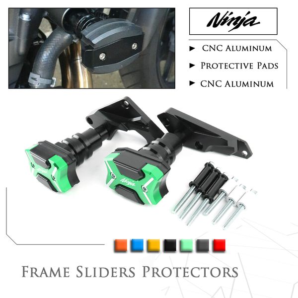 cnc frame slider crash pads protector guards for ninja h2 h2r 15-17
cnc frame slider crash pads protector guards for ninja h2 h2r 15-17