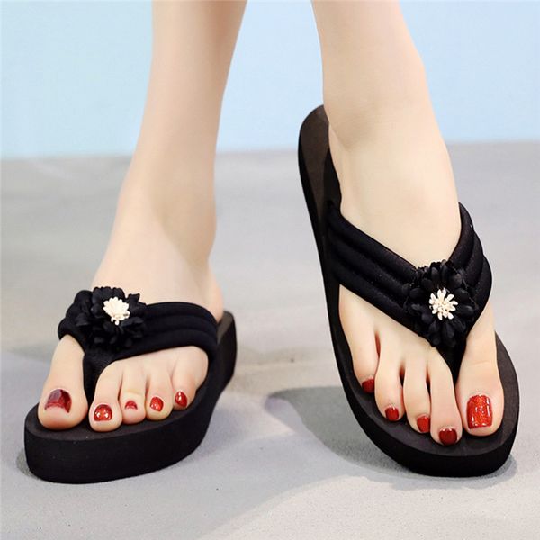 slippers flip flops women summer light bohemian clip toe non-slip wedges beach shoes zapatos de mujer, Black
slippers flip flops women summer light bohemian clip toe non-slip wedges beach shoes zapatos de mujer, Black