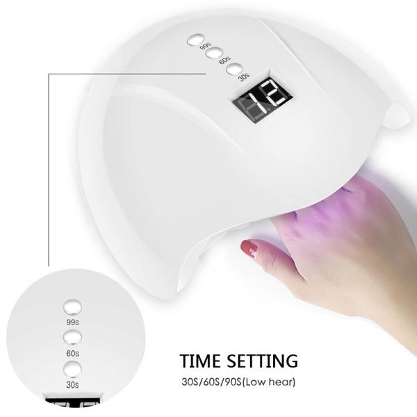 36w uv led nail lamp manicure gel nail dryer drying polish lamp white dryer nailgel curing manicure machine, Silver
36w uv led nail lamp manicure gel nail dryer drying polish lamp white dryer nailgel curing manicure machine, Silver