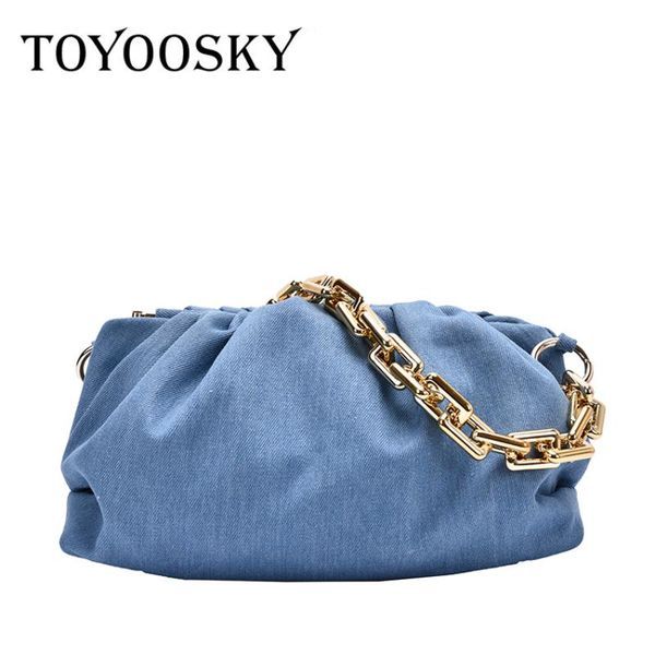 toyoosky thick chain retro underarm bag 2020 new soft fold designer female dumpling crossbody bag denim clutch handbag
toyoosky thick chain retro underarm bag 2020 new soft fold designer female dumpling crossbody bag denim clutch handbag