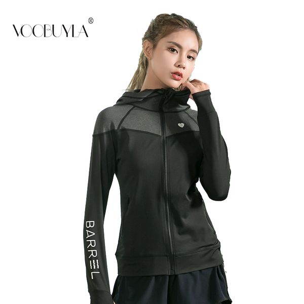 voobuyla new zipper hooded long sleeve fitness sportswear women sports sweatshirt hoodies yoga t shirt running jacket tracksuit, Black;red
voobuyla new zipper hooded long sleeve fitness sportswear women sports sweatshirt hoodies yoga t shirt running jacket tracksuit, Black;red