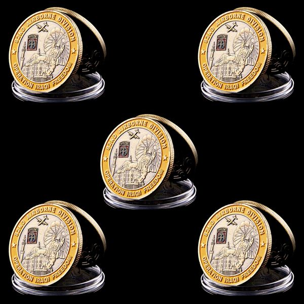 5pcs 82nd airborne division iraqi om craft copper plated 1oz military challenge commemorative coin collectibles medal gift
5pcs 82nd airborne division iraqi om craft copper plated 1oz military challenge commemorative coin collectibles medal gift