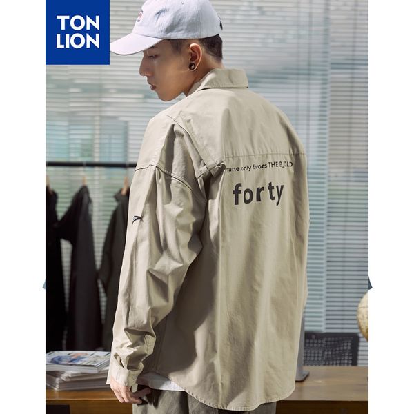 tonlion khaki and blue safari style loose shirts men casual fashions mens solid shirts cargo long sleeves spring autumn new, White;black
tonlion khaki and blue safari style loose shirts men casual fashions mens solid shirts cargo long sleeves spring autumn new, White;black