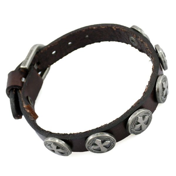 2020 men's classic vintage creative leather cross alloy bracelet men's jewelry, Black
2020 men's classic vintage creative leather cross alloy bracelet men's jewelry, Black