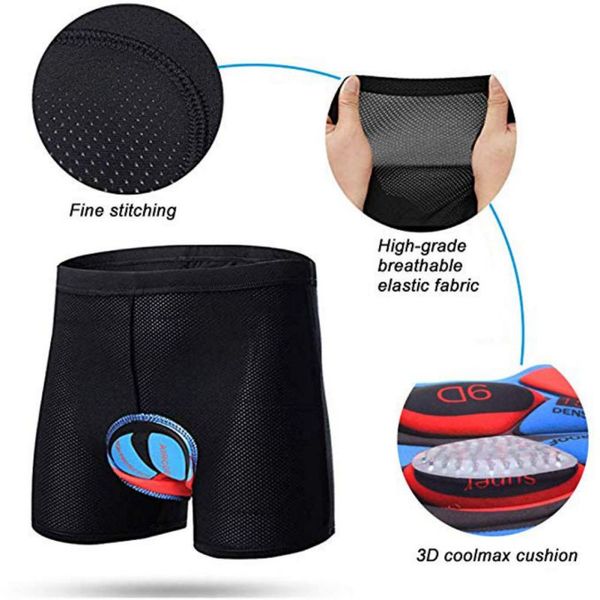 cycling shorts women men 3d silicone cotton bicycle saddle padded underwear, Black
cycling shorts women men 3d silicone cotton bicycle saddle padded underwear, Black