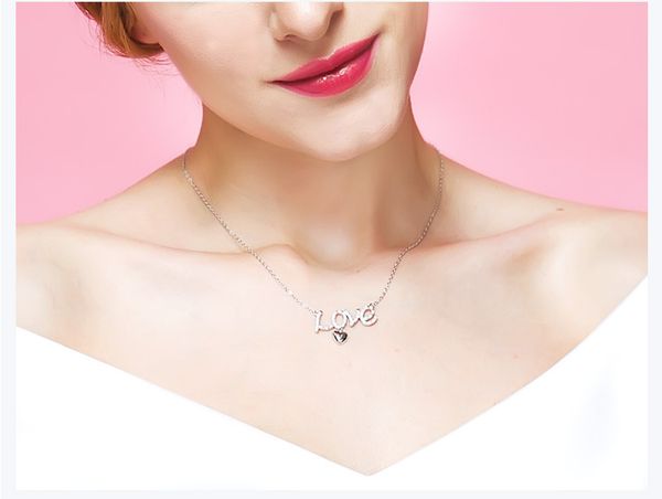 fashion- s925 sterling silver necklace simple crystal love clavicle chain
fashion- s925 sterling silver necklace simple crystal love clavicle chain