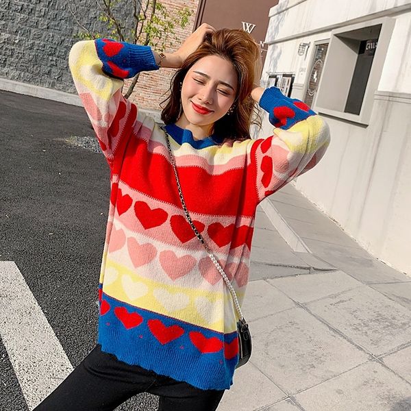 pullover women sweater plus size sweater woman winter 2019 loose cute knitted sweaters plus size, White;black
pullover women sweater plus size sweater woman winter 2019 loose cute knitted sweaters plus size, White;black