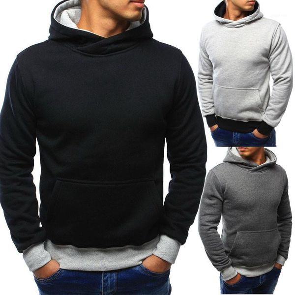 long sleeve hooded sweatshirts hoodies mens spring color patchwork mens designer hoodies casual basic style, Black
long sleeve hooded sweatshirts hoodies mens spring color patchwork mens designer hoodies casual basic style, Black