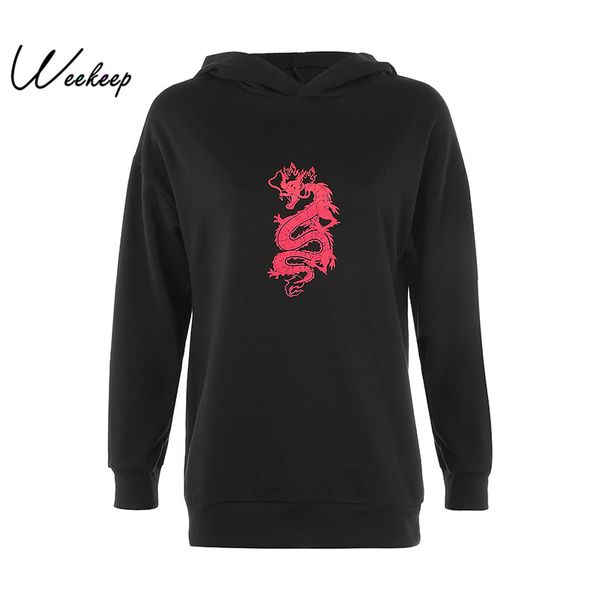 weekeep dragon print hooded long hoodies women black loose casual pullover sweatshirt 2019 fashion knitted hoodie top
weekeep dragon print hooded long hoodies women black loose casual pullover sweatshirt 2019 fashion knitted hoodie top