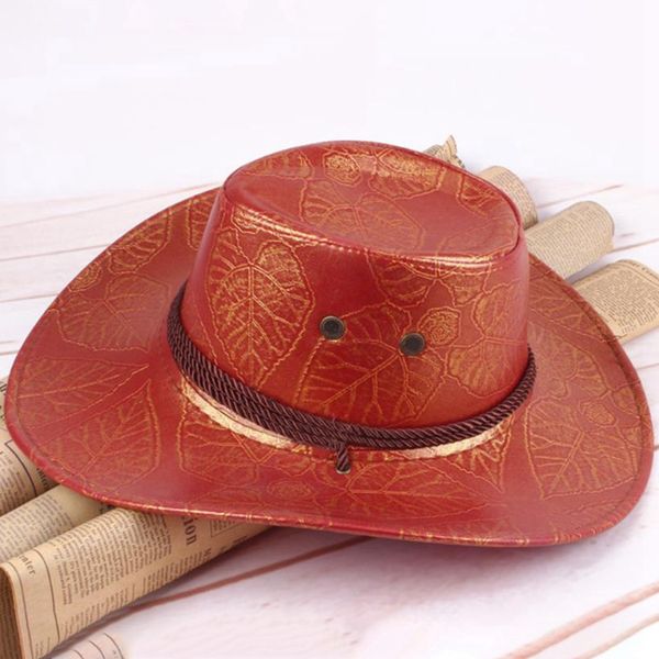 classical western cowboy hat for men women pu leather wide brim outdoor sunhat with adjustable lace-up breathable holes, Blue;gray
classical western cowboy hat for men women pu leather wide brim outdoor sunhat with adjustable lace-up breathable holes, Blue;gray