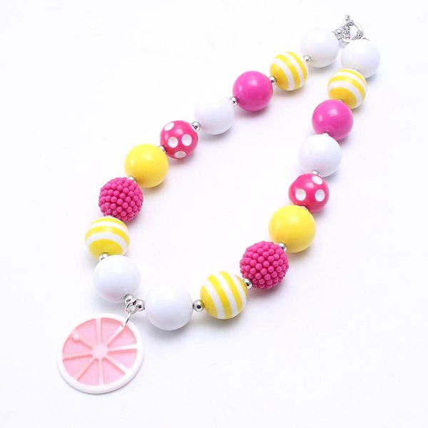 pink lemon pendant kid chunky necklace pink+yellow color bubblegum bead chunky necklace children jewelry for toddler girls, Red;brown
pink lemon pendant kid chunky necklace pink+yellow color bubblegum bead chunky necklace children jewelry for toddler girls, Red;brown
