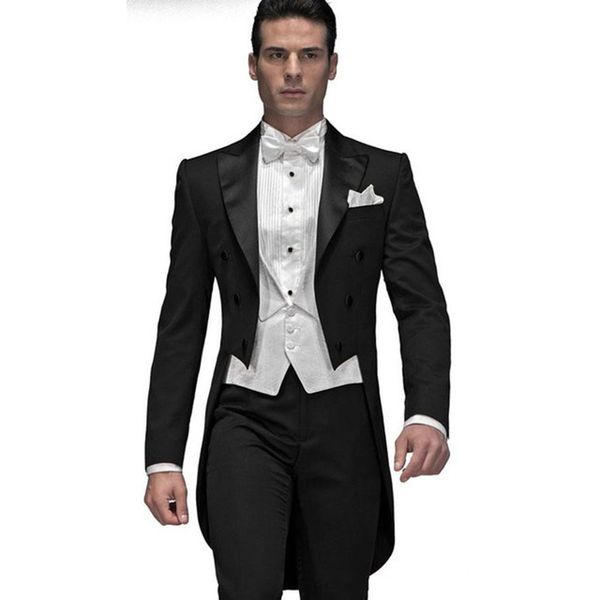 custom made black groom men suit tailcoat 2019 terno slim fit groomsman mens wedding prom suits (jacket+pants+vest+bow tie, White;black
custom made black groom men suit tailcoat 2019 terno slim fit groomsman mens wedding prom suits (jacket+pants+vest+bow tie, White;black
