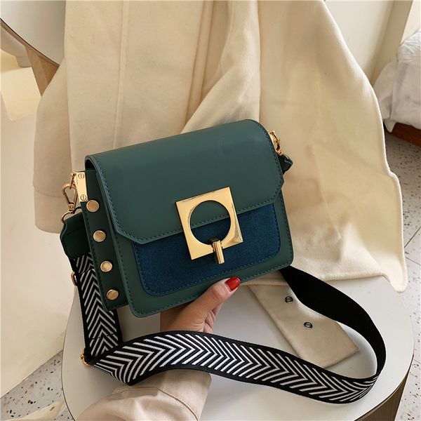 hg women's shoulder bag new korean version of the wide shoulder strap simple contrast color crossbody shoulder small square bag
hg women's shoulder bag new korean version of the wide shoulder strap simple contrast color crossbody shoulder small square bag