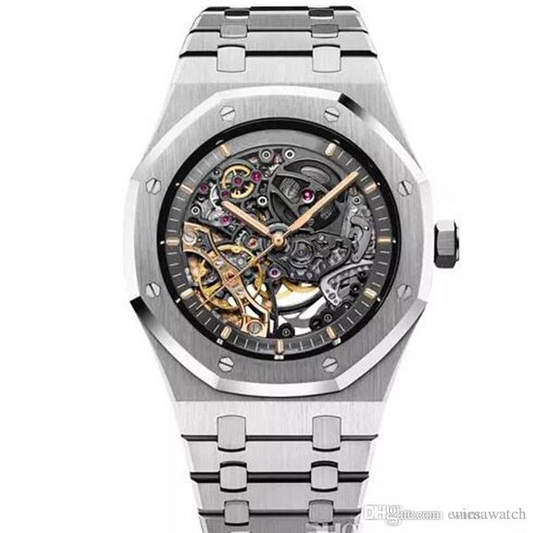 limited royal oak double balance wheel openworked glide smooth automatic watches stainless steel black dial 15407 watch 41mm mens wristwatch, Slivery;brown
limited royal oak double balance wheel openworked glide smooth automatic watches stainless steel black dial 15407 watch 41mm mens wristwatch, Slivery;brown