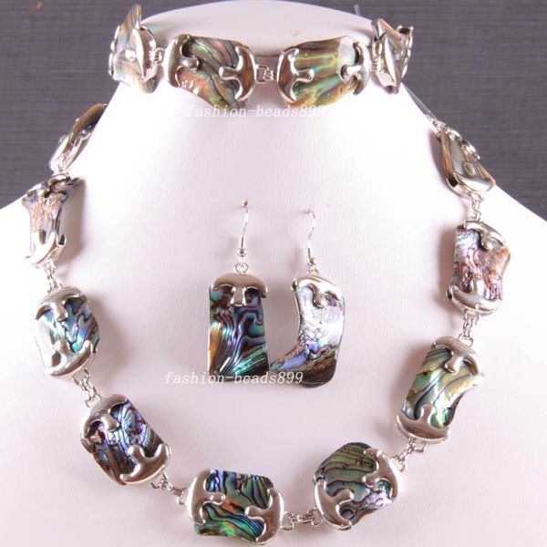 fashion jewelry natural blue new zealand abalone shell necklace bracelet earrings1set e819, Silver
fashion jewelry natural blue new zealand abalone shell necklace bracelet earrings1set e819, Silver
