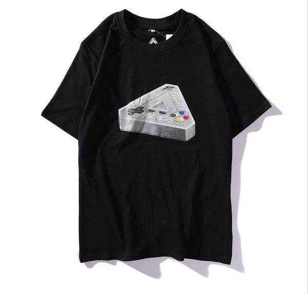 men luxury t shirts 2019 summer new triangle print round-neck t-shirt men women couple designer men loose street shirts, White;black
men luxury t shirts 2019 summer new triangle print round-neck t-shirt men women couple designer men loose street shirts, White;black