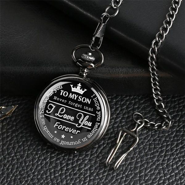 to my son, i love you"theme quartz pocket watch retro pendant clock birthday gifts for kids boys dropshipping, Slivery;golden
to my son, i love you"theme quartz pocket watch retro pendant clock birthday gifts for kids boys dropshipping, Slivery;golden