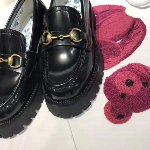women platform lug sole loafers with horsebit soles womens lady girl luxury leather casual shoes price eur34-40, Black
women platform lug sole loafers with horsebit soles womens lady girl luxury leather casual shoes price eur34-40, Black