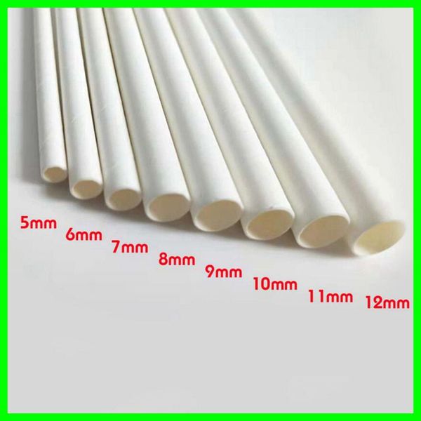 biodegradable white paper straws environmental eco friendly disposable paper drinking straws for bubble tea with 8 different size
biodegradable white paper straws environmental eco friendly disposable paper drinking straws for bubble tea with 8 different size