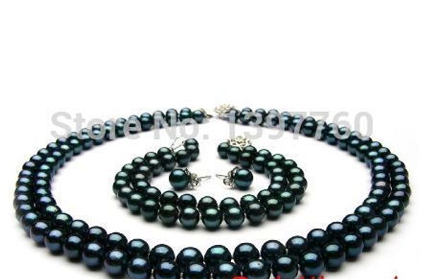 miss charm jew.57 round black freshwater pearl necklace 8" braclet earrings jewelry set (a0423, Silver
miss charm jew.57 round black freshwater pearl necklace 8" braclet earrings jewelry set (a0423, Silver