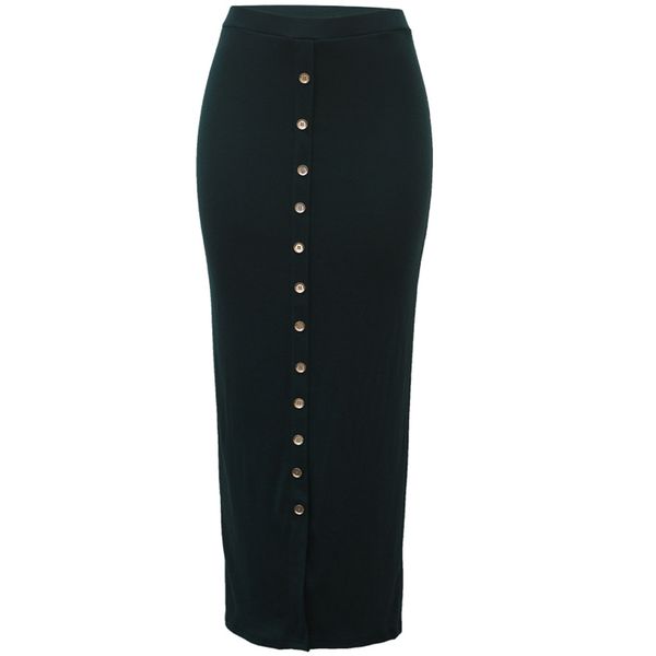 pencil skirt women fashion casual empire breasted buckle knitted case hip wild half-length long skirt, Black
pencil skirt women fashion casual empire breasted buckle knitted case hip wild half-length long skirt, Black