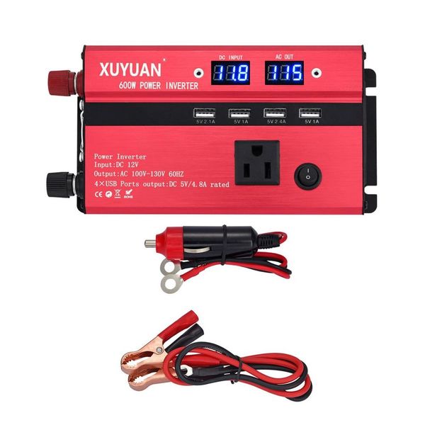 600w led display car power inverter 4 usb converter charger adapter modified sine wave with 2 cigarrette light socket
600w led display car power inverter 4 usb converter charger adapter modified sine wave with 2 cigarrette light socket