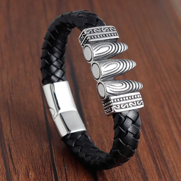 man bracelet shape punk fashion leather bangles magnetic-clasp cowhide braided multi layer wrap armband pulsera hombre, Golden;silver
man bracelet shape punk fashion leather bangles magnetic-clasp cowhide braided multi layer wrap armband pulsera hombre, Golden;silver