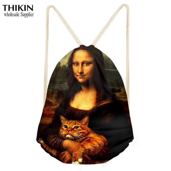 thikin funny oil painting cat pattern women men drawstring bags backpacks for teenagers school shoulder bag travel storage pouch
thikin funny oil painting cat pattern women men drawstring bags backpacks for teenagers school shoulder bag travel storage pouch