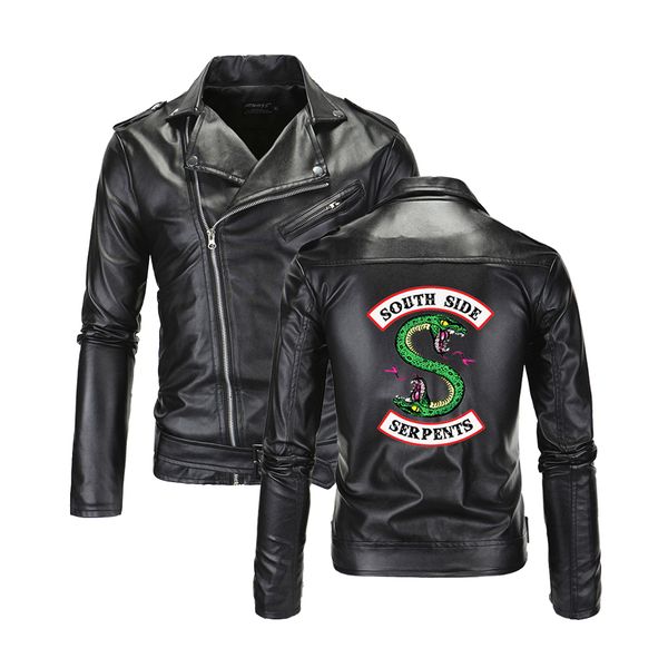 riverdale leather jackets men southside serpents turn-down collar riverdale streetwear leather brand south side serpents y190923, Black;brown
riverdale leather jackets men southside serpents turn-down collar riverdale streetwear leather brand south side serpents y190923, Black;brown