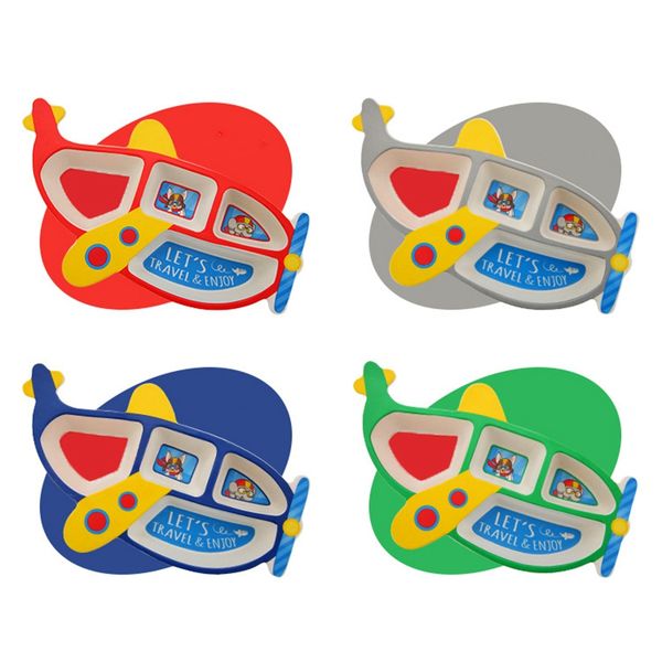 3pcs/set bamboo fiber children's plate aircraft shape grid bowl eating fork spoon set baby feeding tableware kids tableware set
3pcs/set bamboo fiber children's plate aircraft shape grid bowl eating fork spoon set baby feeding tableware kids tableware set