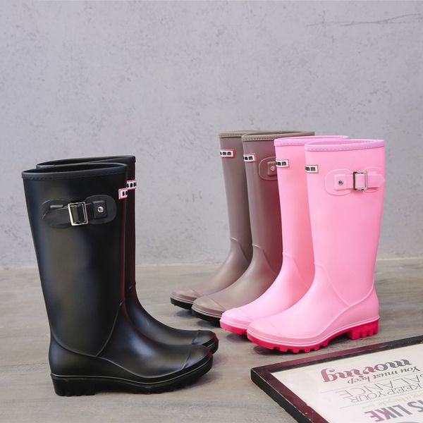 yeeloca fashion rainboots women knee-high water buckle long tube high-grade waterproof shoes womens rubber pvc rain boots mx200508, Black
yeeloca fashion rainboots women knee-high water buckle long tube high-grade waterproof shoes womens rubber pvc rain boots mx200508, Black
