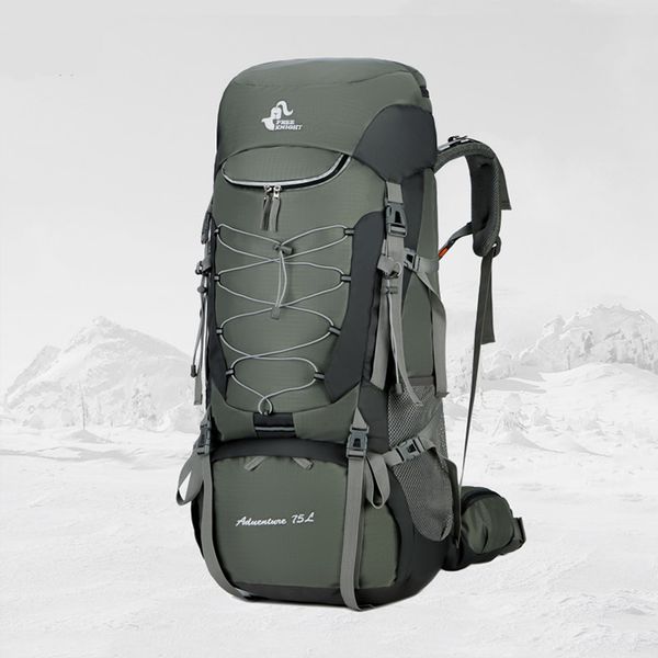 knight outdoor external frame hiking camping backpack high capacity 75l water resistant travel bags rucksack w/ rain cover
knight outdoor external frame hiking camping backpack high capacity 75l water resistant travel bags rucksack w/ rain cover