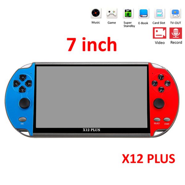 x12 plus видеоигра 7-дюймовый жк-double rocker портативный ретро игровой консоли видео mp5 player для gba sfc md аркадных retro games
x12 plus видеоигра 7-дюймовый жк-double rocker портативный ретро игровой консоли видео mp5 player для gba sfc md аркадных retro games