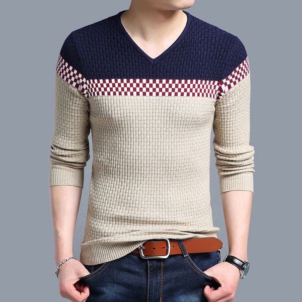 2018 brand new sweaters men fashion style autumn patchwork plaid knitted pullover sweater v-neck slim jumpers, White;black
2018 brand new sweaters men fashion style autumn patchwork plaid knitted pullover sweater v-neck slim jumpers, White;black
