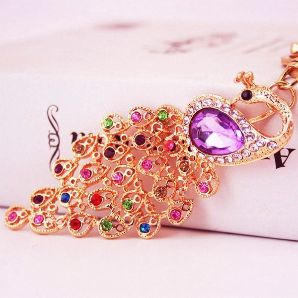 crystal peacock key chain holder rhinestone metal car pendant keychain beautiful bag hanging animal key ring charm jewelry, Slivery;golden
crystal peacock key chain holder rhinestone metal car pendant keychain beautiful bag hanging animal key ring charm jewelry, Slivery;golden