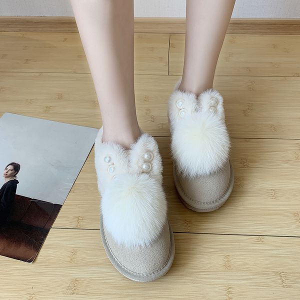 2019 women winter snow boots female waterproof plus plush keep warm ear decoration ankle boots for women, Black
2019 women winter snow boots female waterproof plus plush keep warm ear decoration ankle boots for women, Black