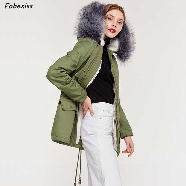 army green parka women fur hood winter jacket drawstring plus size cotton jackets 2019 winter clothes streetwear woman parkas, Black
army green parka women fur hood winter jacket drawstring plus size cotton jackets 2019 winter clothes streetwear woman parkas, Black