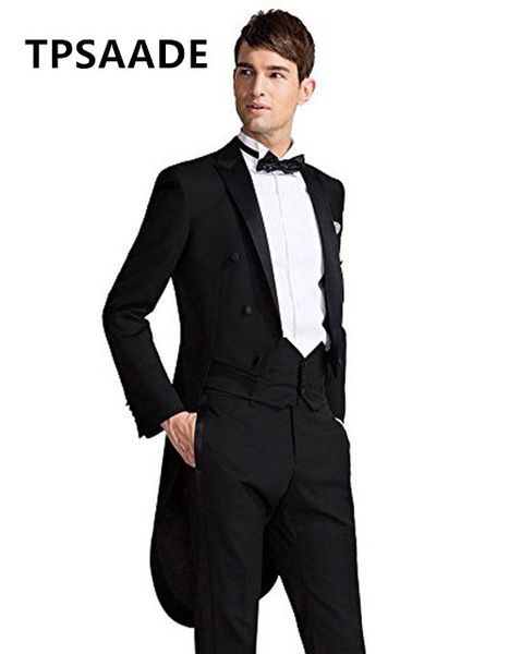 classic italian style trailing suit men's tailored suit black groom dress (jacket + pants + waist seal, White;black
classic italian style trailing suit men's tailored suit black groom dress (jacket + pants + waist seal, White;black